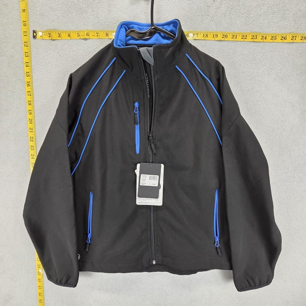 Stormtech Jacket Mens M Black Crew Softshell Teflon Full Zip Outdoor Performance